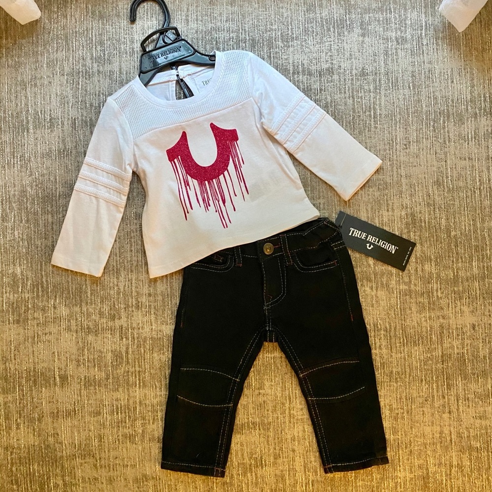 True Religion Two-Piece Tee & Jean Set